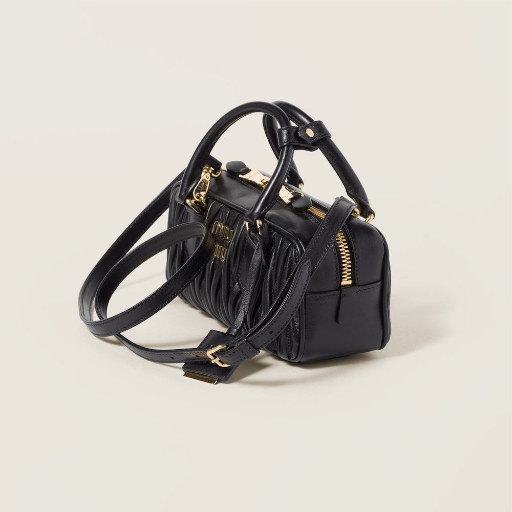 MIU MIU Arcadie matelassé nappa leather bag(regular)