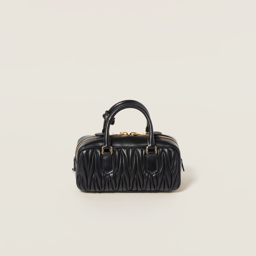 MIU MIU Arcadie matelassé nappa leather bag(regular)