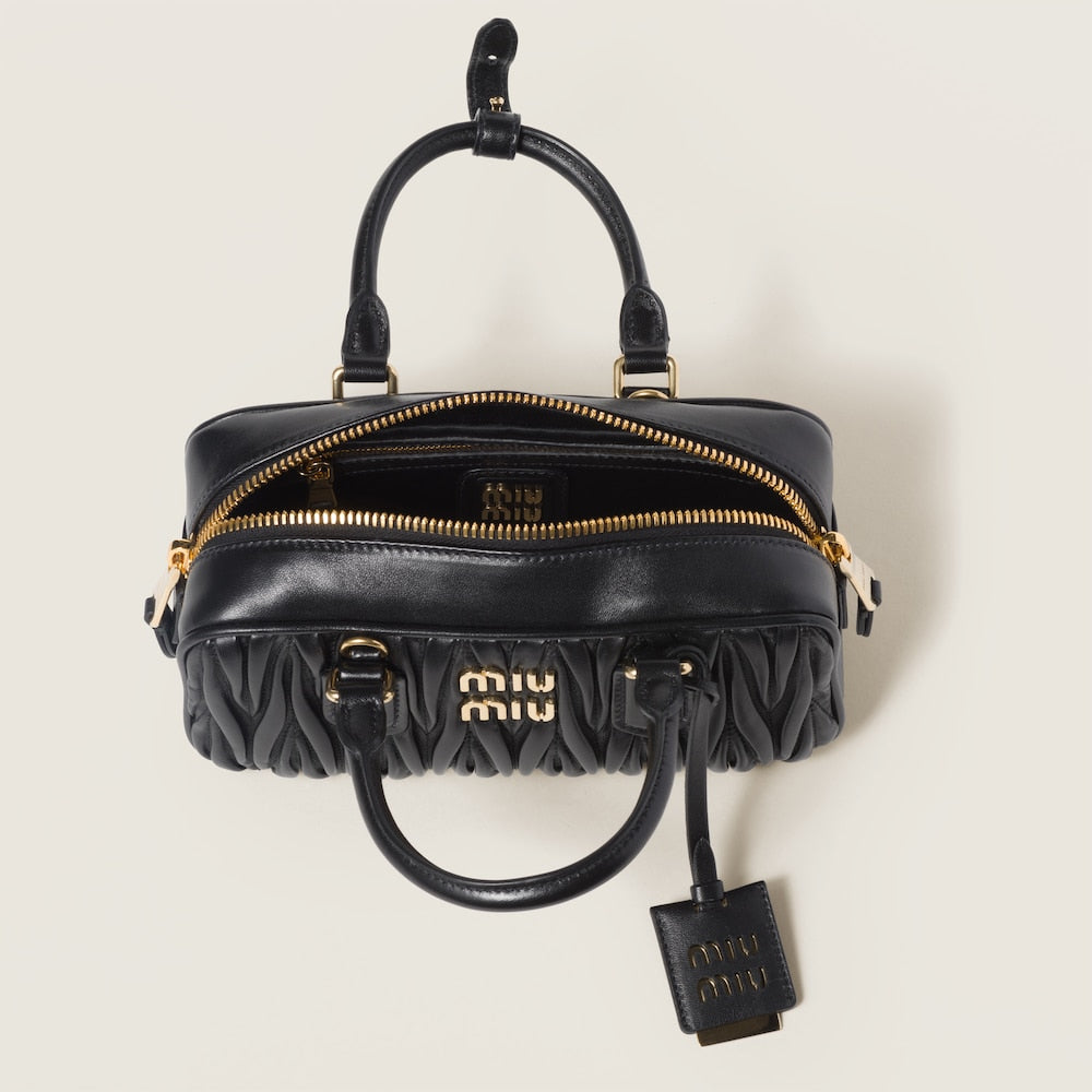 MIU MIU Arcadie matelassé nappa leather bag(regular)