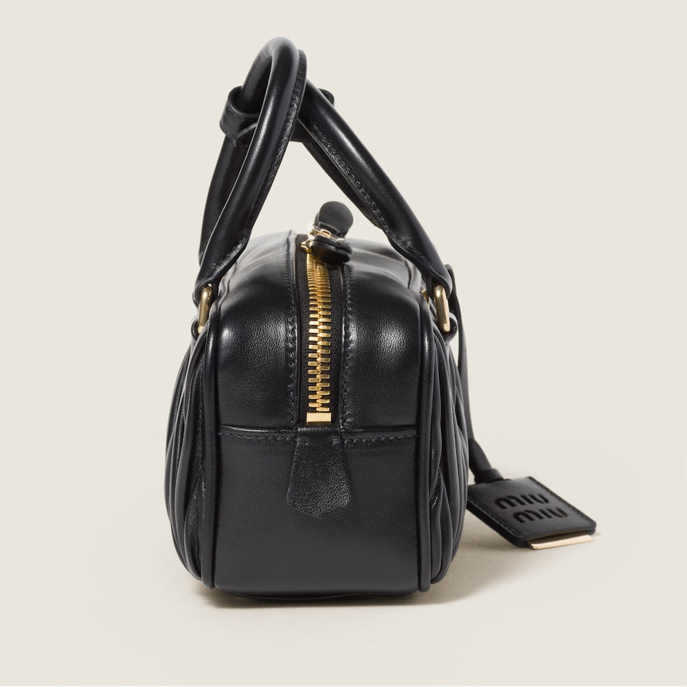MIU MIU Arcadie matelassé nappa leather bag(regular)