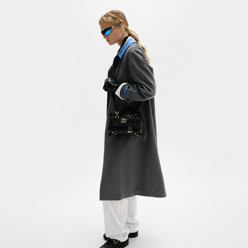 MIU MIU Arcadie matelassé nappa leather bag(regular)