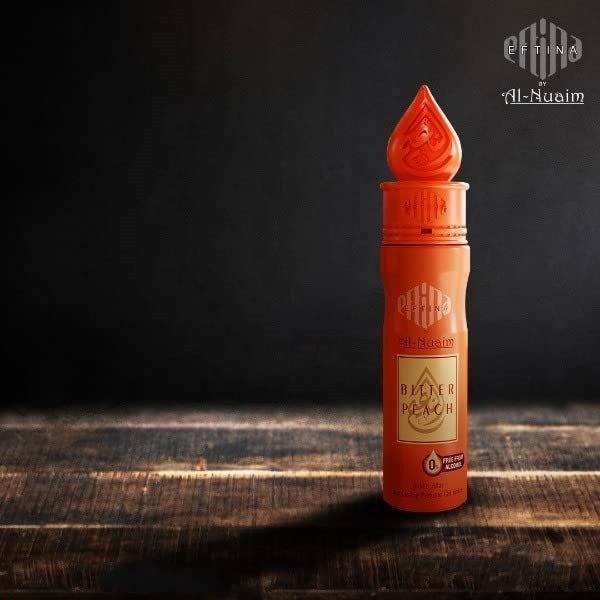 EFTINA by Al-Nuaim® Bitter Peach Attar Roll On - 6ml | Unisex Attar |