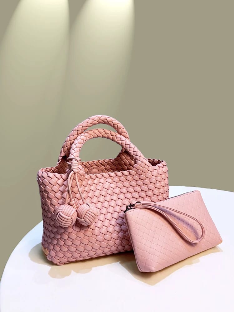 Woven Cabbage Basket Ladies Handbag