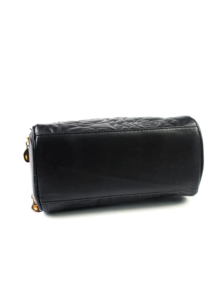 Classic Black Leather Crossbody bag