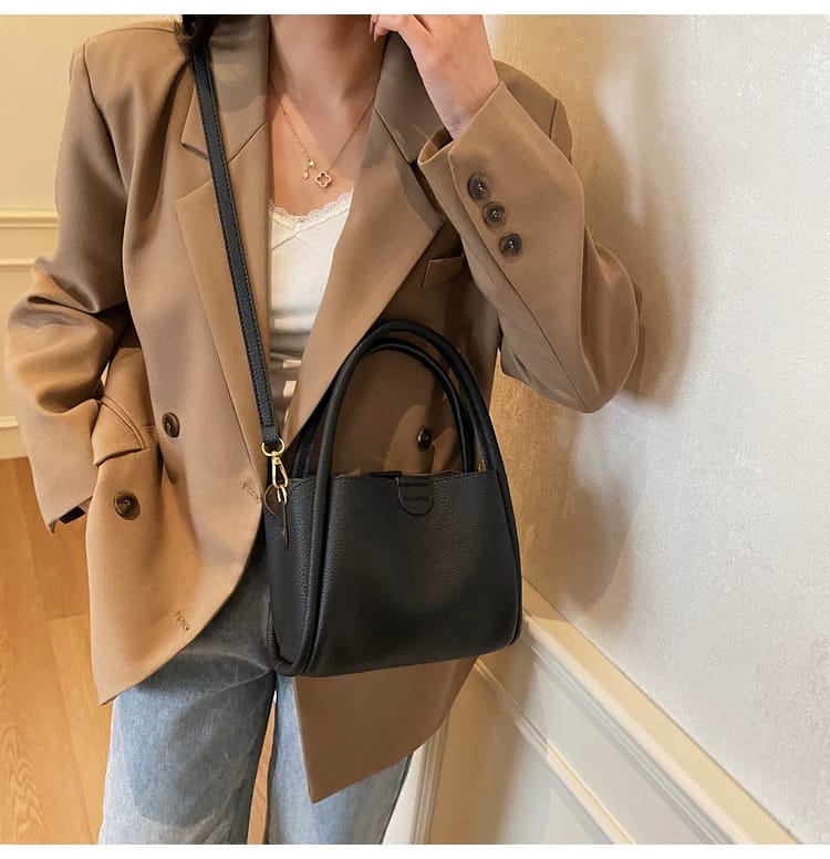 Soft Texture Bucket Girls Bag