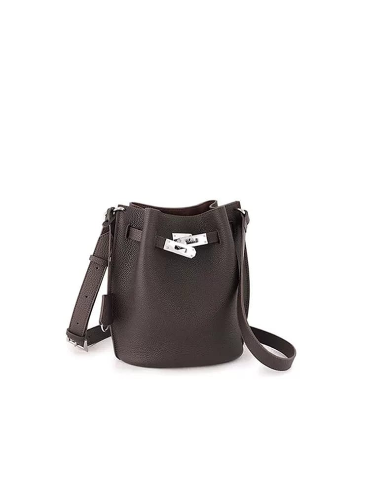 Hermès So Kelly Leather Bucket Shoulder Girls Bag