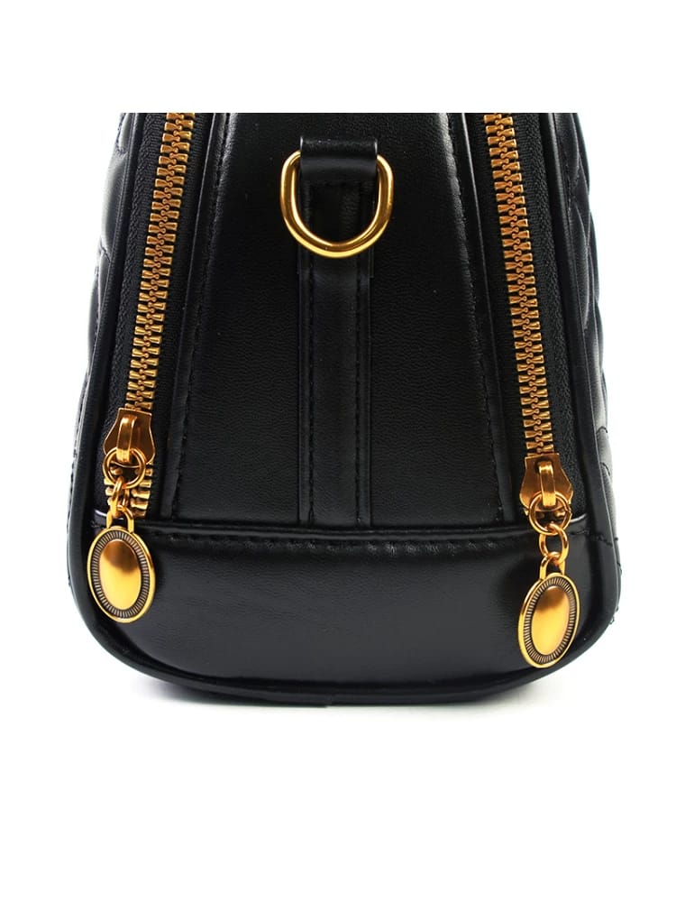 Classic Black Leather Crossbody bag