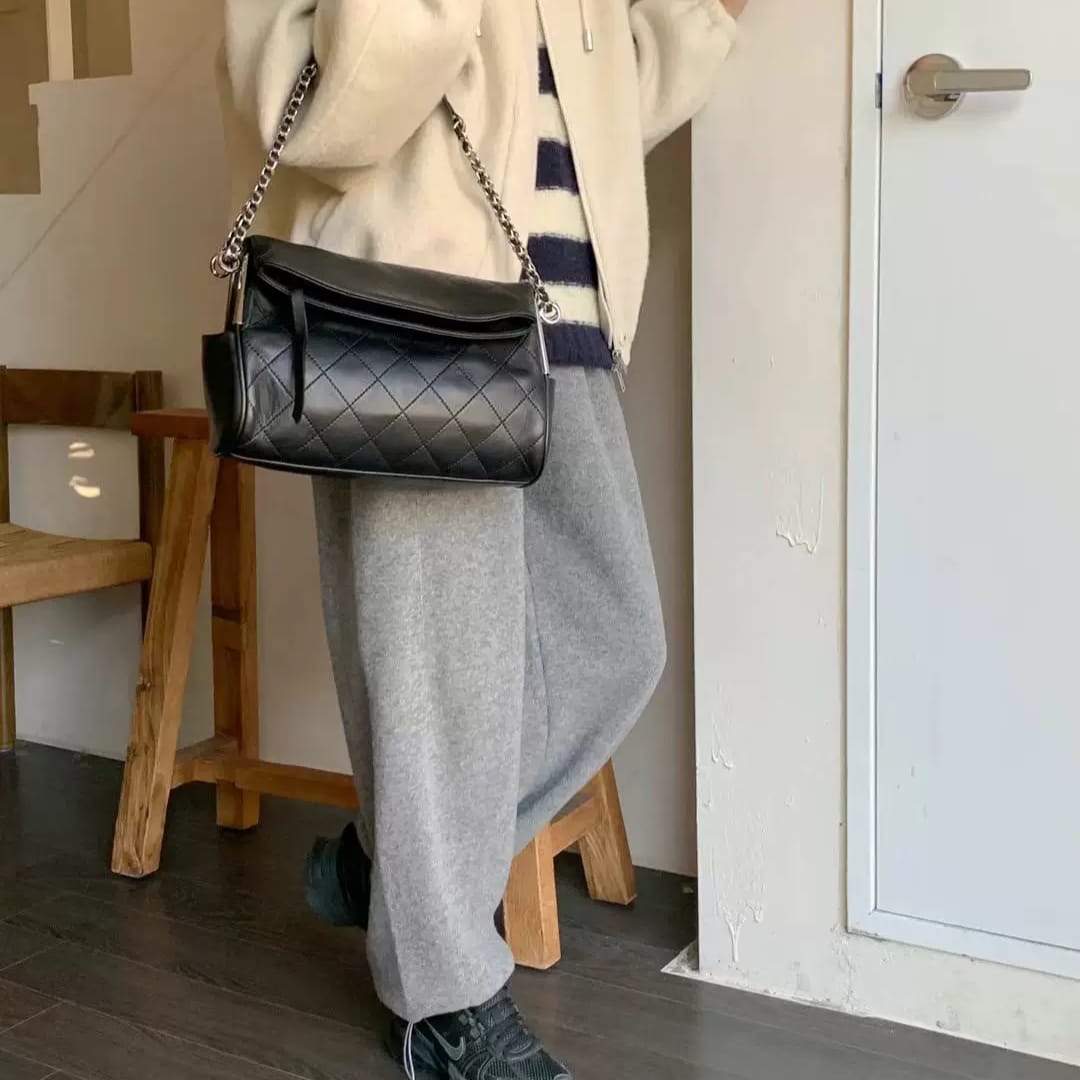 CHANEL Lambskin Ultimate Soft Hobo Black Bag