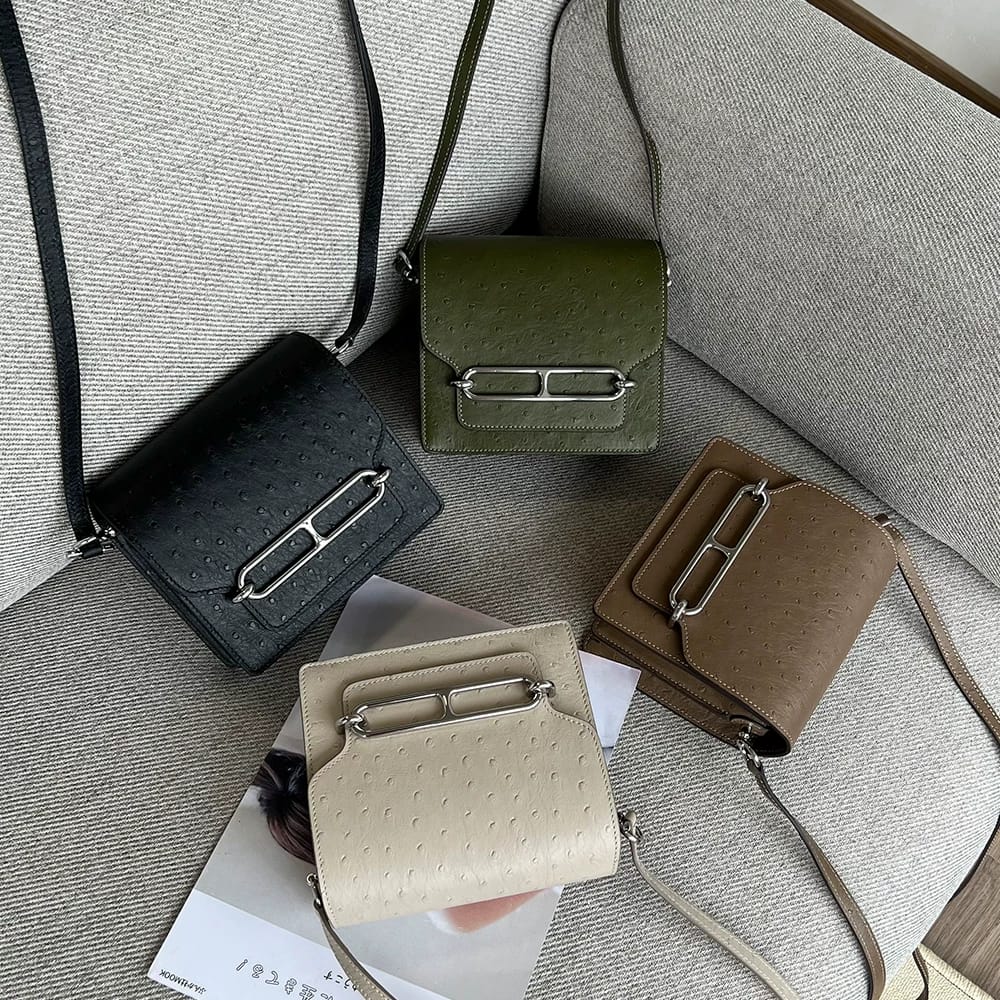 Luxury Hermès Roulis Mini Black Ladies Bag