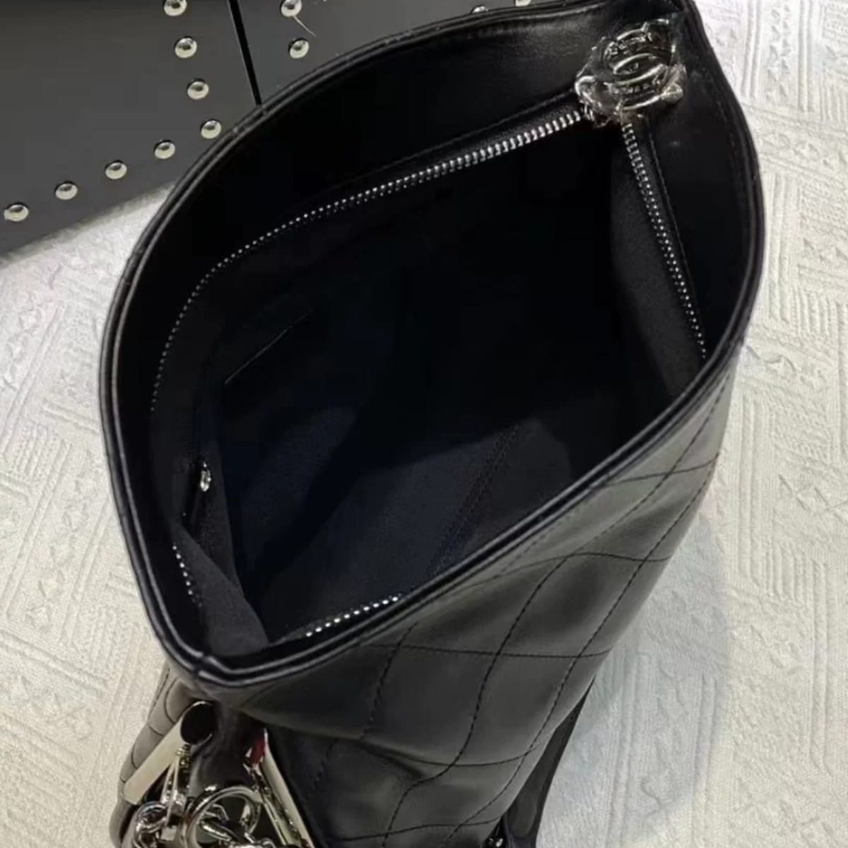 CHANEL Lambskin Ultimate Soft Hobo Black Bag