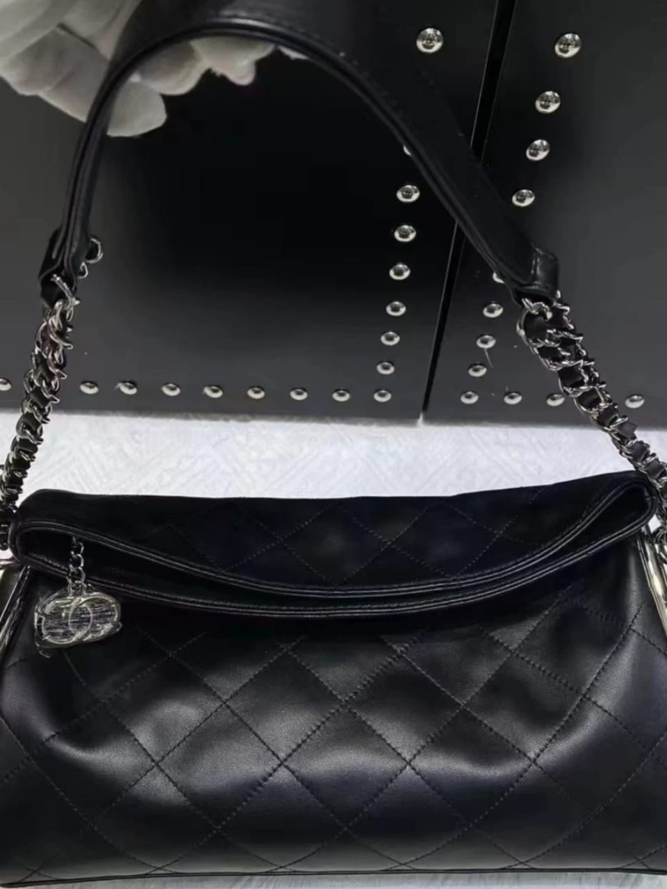 CHANEL Lambskin Ultimate Soft Hobo Black Bag