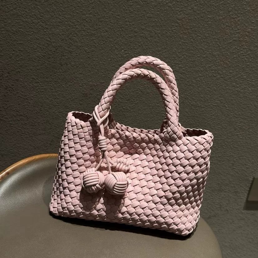 Woven Cabbage Basket Ladies Handbag