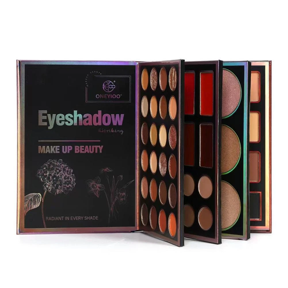 ONEYIOO Professional 55 Color Eye & Face Palette Makeup Book AZ-212