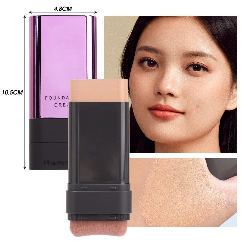 Phantom Bear 2 In 1 Luxury Anti-Wrinkle Foundation Stick With Brush