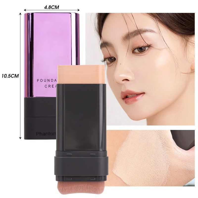 Phantom Bear 2 In 1 Luxury Anti-Wrinkle Foundation Stick With Brush