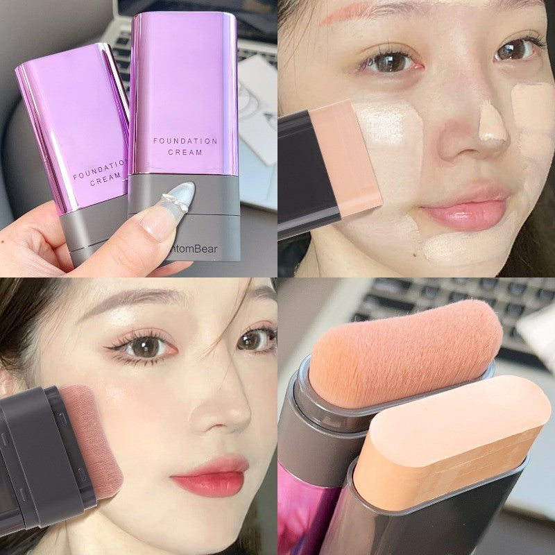 Phantom Bear 2 In 1 Luxury Anti-Wrinkle Foundation Stick With Brush