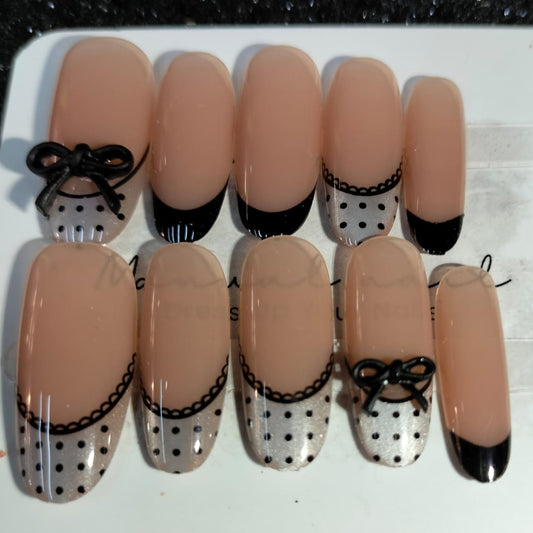 Z006 Press On Nails Round Oval Shape