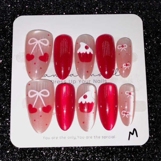 Z019 Press On Nails Long Almond Shape