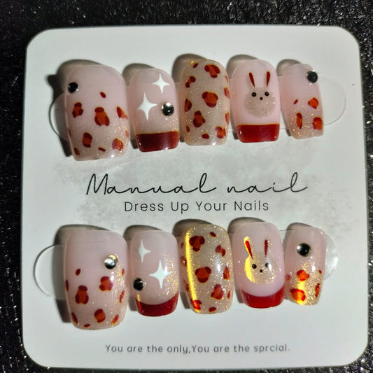 Z024 Press On Nails Square Coffin Shape