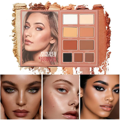 ONEYIOO Multi 57 Color Eye & Face Palette Makeup Book AZ-214