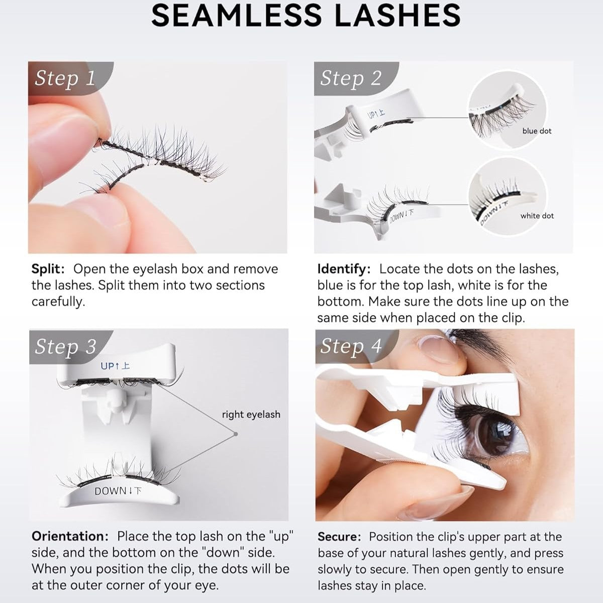 Magnetic Eyelashes & Applicator Set M-87
