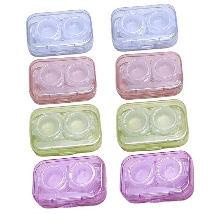 Colorful Contact Lens Cases Portable Mini Contact Lens Soak Storage Kit Mask Queen Nepal