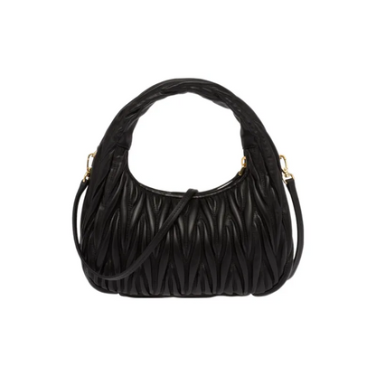Miu Miu Wander Matelassé Soft Sheepskin Hobo Bag