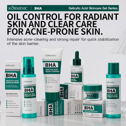 KORMESIC Deep Cleaning Oil Control Anti Acne Exfoliating Brightening BHA Kit