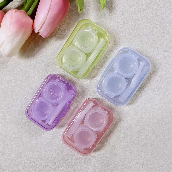 Colorful Contact Lens Cases Portable Mini Contact Lens Soak Storage Kit Mask Queen Nepal