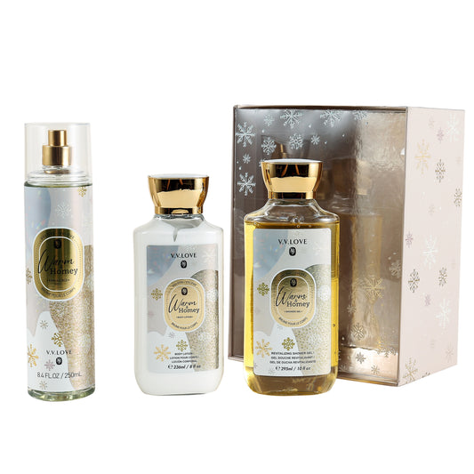 Splash Package V.V Love Warm & Honey 3pcs Bath & Body Set