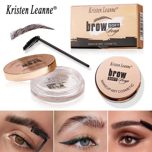 KRISTEN LEANNE Sweat Resistant Clear Brow Gel Natural 3D Eyebrow Soft Soap