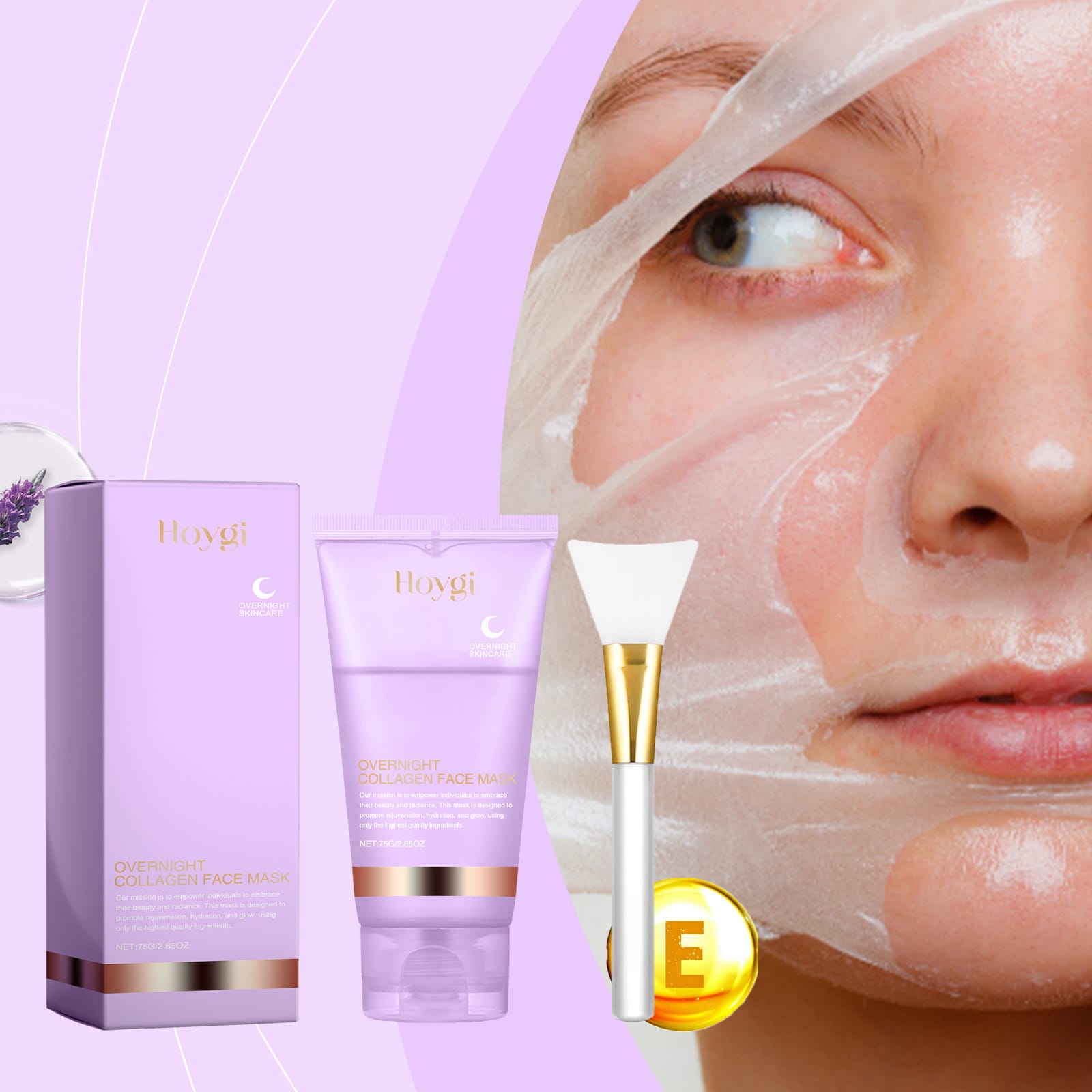 Collagen Night Wrapping Mask with Brush Mask Queen Nepal