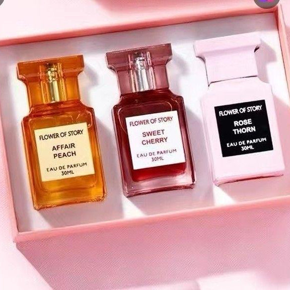 Flower Of Story Eau de Parfum Spray 3 Different Fragrance 3x30ml Set Women Perfume