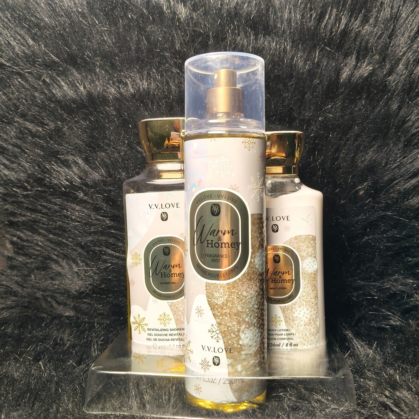Splash Package V.V Love Warm & Honey 3pcs Bath & Body Set