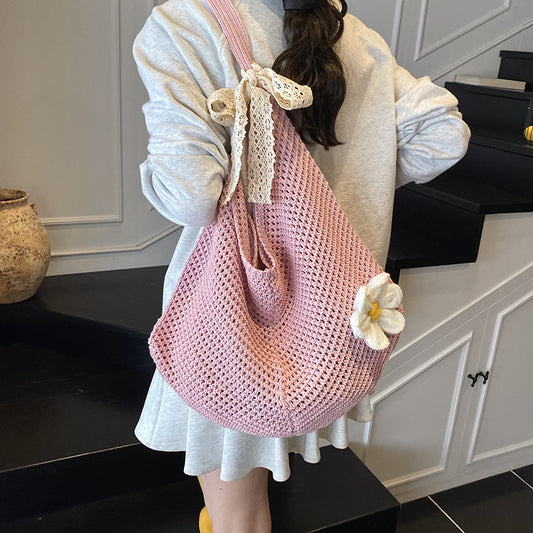 Crochet Handbag Female Large Capacity Totes Bag