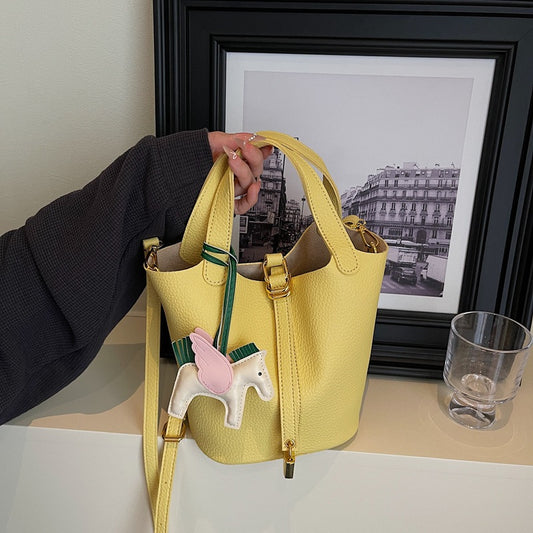 Bucket High-end Niche Tote Basket Women's Handbag