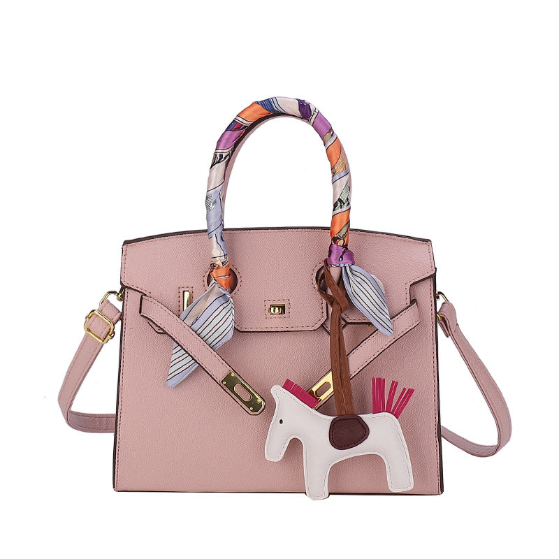 Modern Temperament Women's Summer Retro Silk Scarf Bag