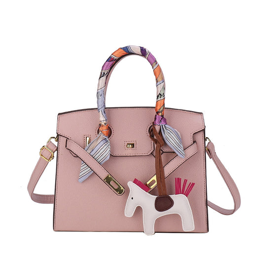 Modern Temperament Women's Summer Retro Silk Scarf Bag