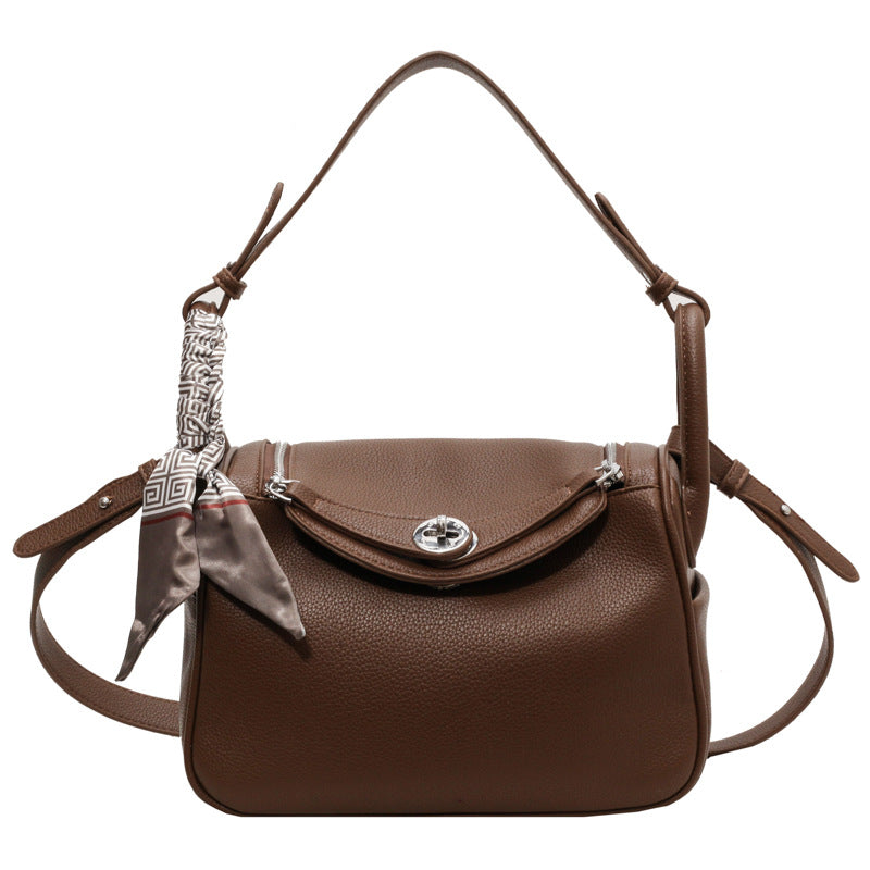 Autumn Fashion Shoulder & Crossbody With Pillow Texture Tote Gray Bag