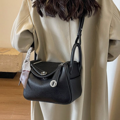 Autumn Fashion Shoulder & Crossbody With Pillow Texture Tote Gray Bag