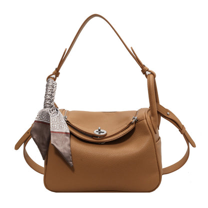 Autumn Fashion Shoulder & Crossbody With Pillow Texture Tote Gray Bag