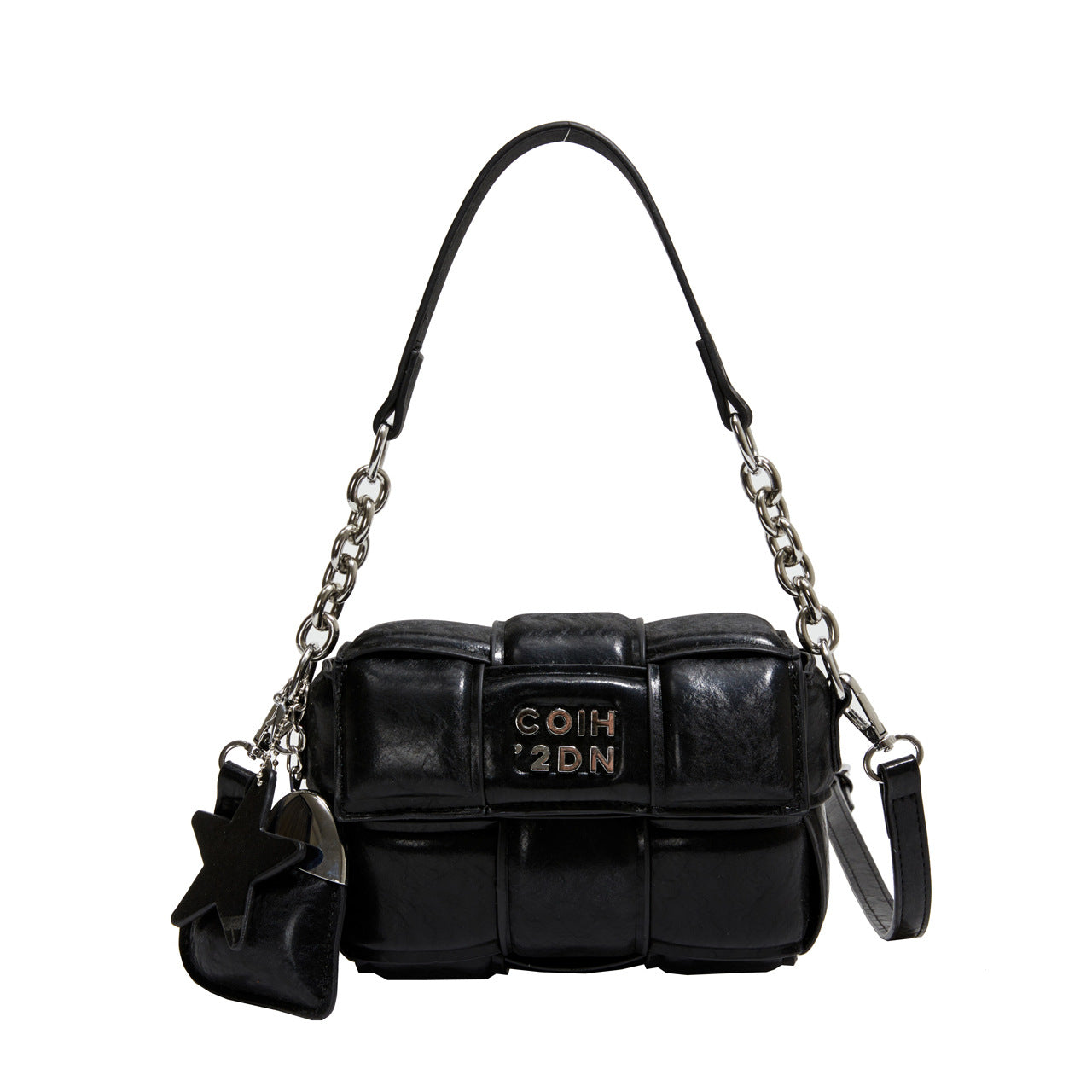Woven Clutch Tote Trendy Crossbody Purse Leather Bag