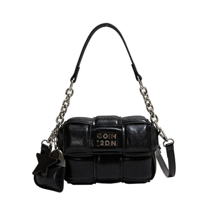 Woven Clutch Tote Trendy Crossbody Purse Leather Bag