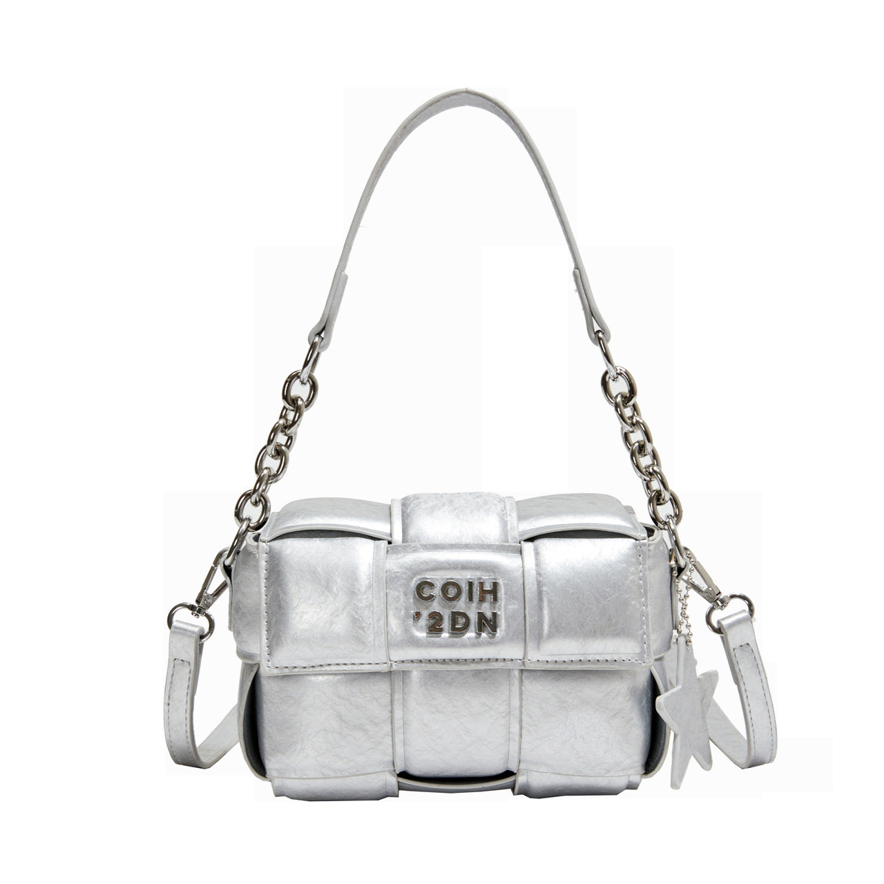 Woven Clutch Tote Trendy Crossbody Purse Leather Bag