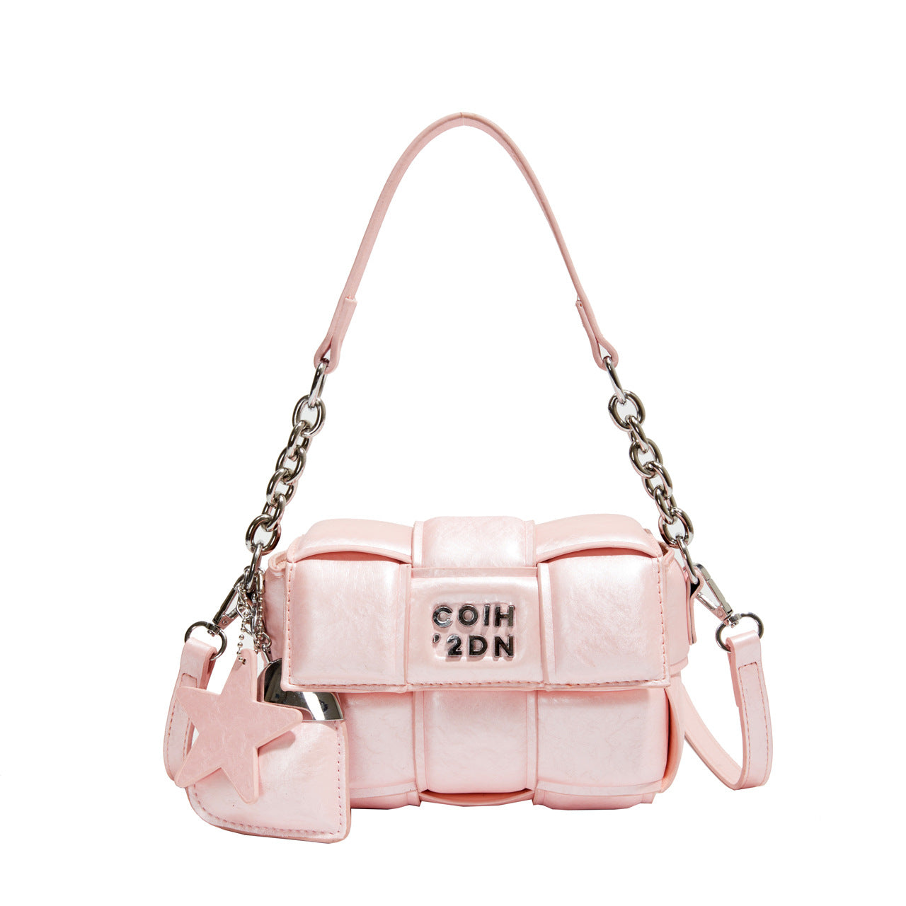 Woven Clutch Tote Trendy Crossbody Purse Leather Bag