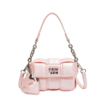 Woven Clutch Tote Trendy Crossbody Purse Leather Bag