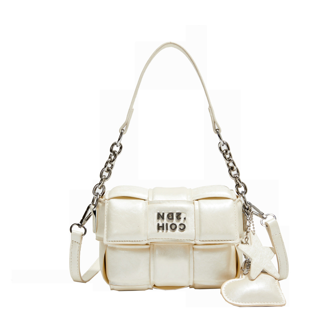 Woven Clutch Tote Trendy Crossbody Purse Leather Bag