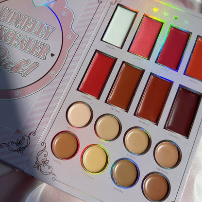 AULADAVE Fashion 38 Color Eye & Face Palette Makeup Book AU1688