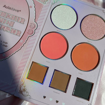 AULADAVE Fashion 38 Color Eye & Face Palette Makeup Book AU1688