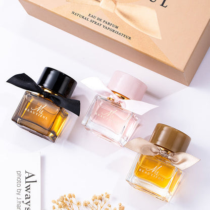 Ms. Beautiful Douyin Popular Perfume Light fragrance Long-lasting Women's Perfume Set